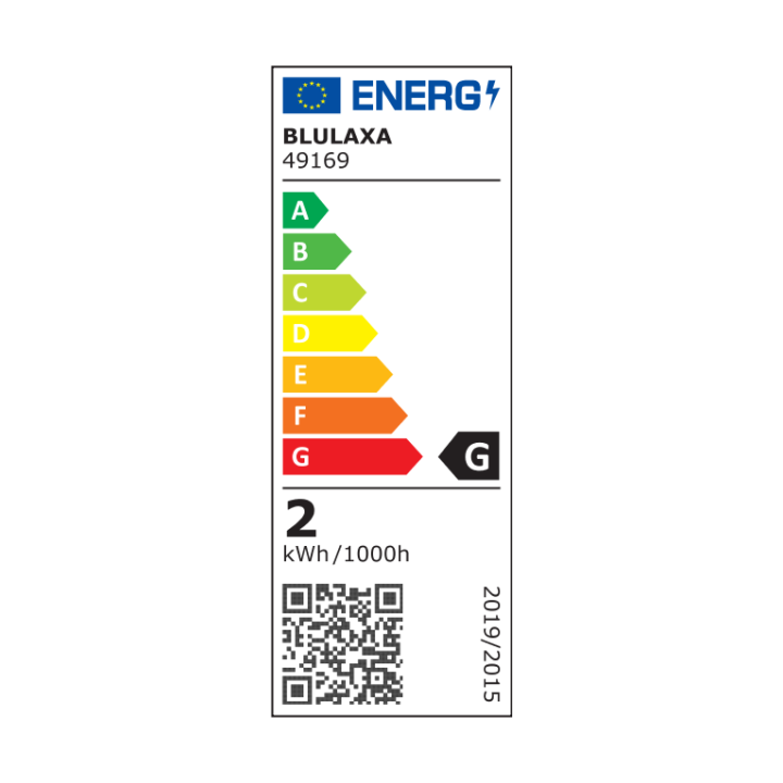 Blulaxa LED Filament MiniGlobe Lampe 1.4W/827, E27 1.4W 80lm, 2700 K warmweiß