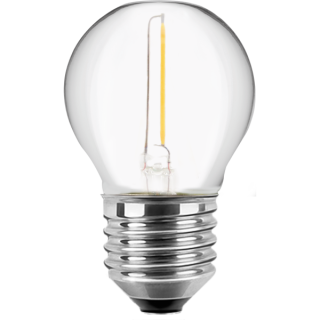 Blulaxa LED Filament MiniGlobe Lampe 1.4W/827, E27 1.4W 80lm, 2700 K warmweiß