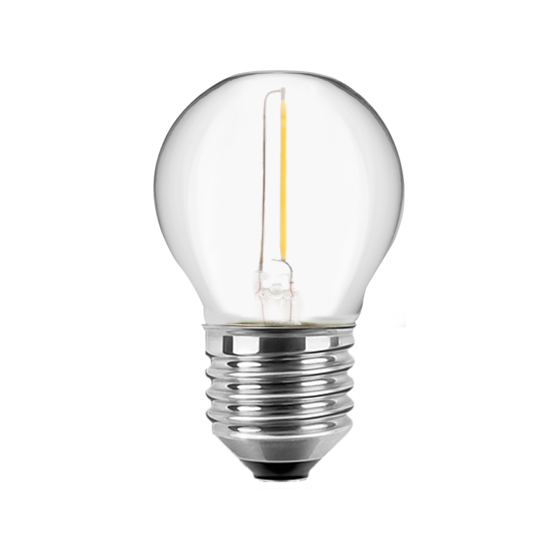Blulaxa LED Filament MiniGlobe Lampe 1.4W/827, E27 1.4W 80lm, 2700 K warmweiß