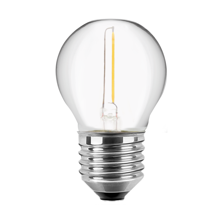 Blulaxa LED Filament MiniGlobe Lampe 1.4W/827, E27 1.4W 80lm, 2700 K warmweiß