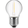 Blulaxa LED Filament MiniGlobe Lampe 1.4W/827, E27 1.4W 80lm, 2700 K warmweiß