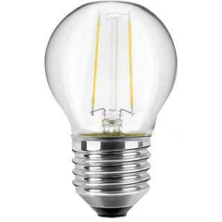 Blulaxa LED Filament MiniGlobe Lampe 2.5W/827, E27 2.5W 250lm, 2700 K warmweiß