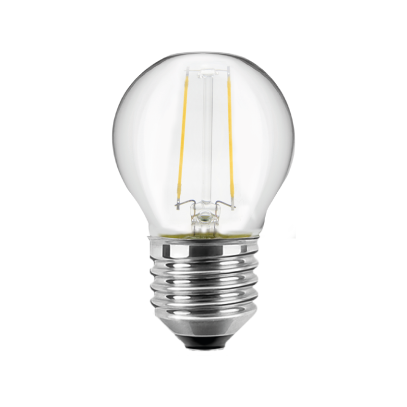 Blulaxa LED Filament MiniGlobe Lampe 2.5W/827, E27 2.5W 250lm, 2700 K warmweiß