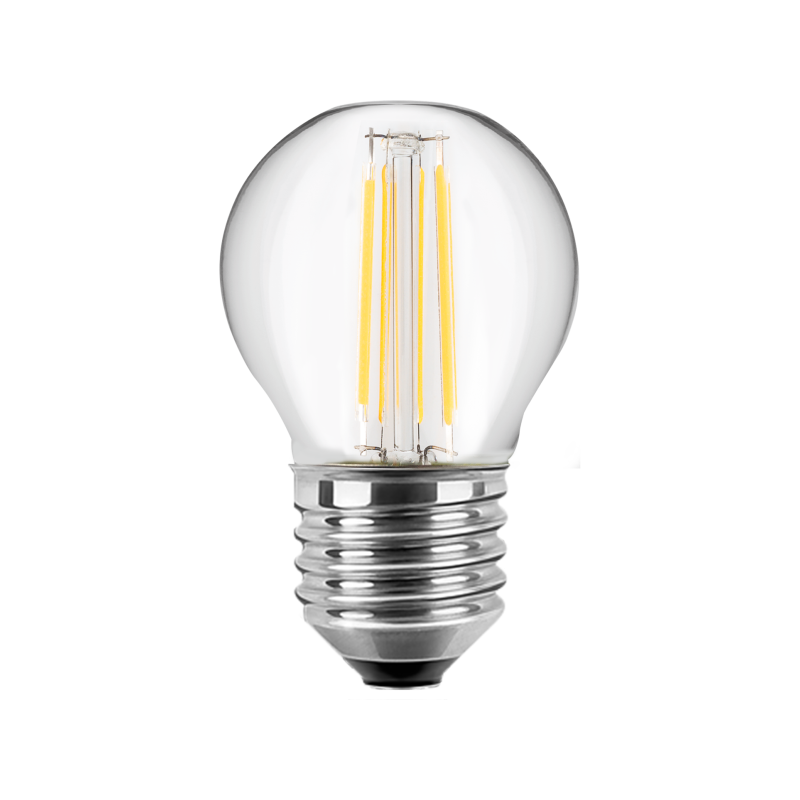 Blulaxa LED Filament MiniGlobe Lampe 4.5W/827, E27 4.5W 470lm, 2700 K warmweiß