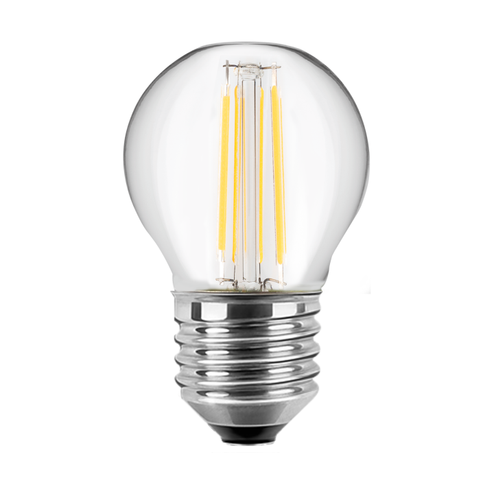 Blulaxa LED Filament MiniGlobe Lampe 4.5W/827, E27 4.5W 470lm, 2700 K warmweiß