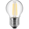 Blulaxa LED Filament MiniGlobe Lampe 4.5W/827, E27 4.5W 470lm, 2700 K warmweiß, Dimmbar