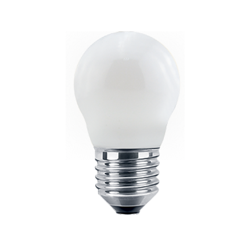Blulaxa LED Filament MiniGlobe Lampe 4.5W/827, E27 4.5W 470lm, 2700 K warmweiß, Opal