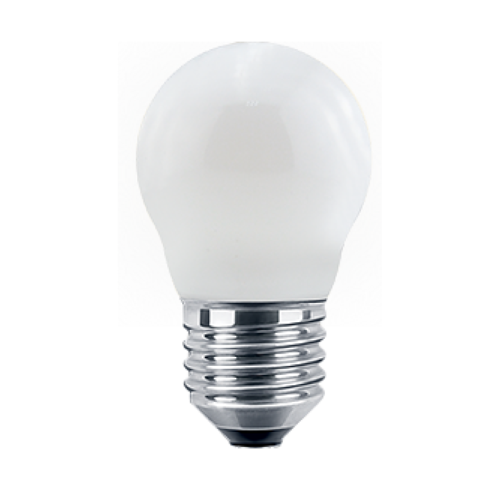 Blulaxa LED Filament MiniGlobe Lampe 4.5W/827, E27 4.5W 470lm, 2700 K warmweiß, Opal