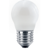 Blulaxa LED Filament MiniGlobe Lampe 4.5W/827, E27 4.5W 470lm, 2700 K warmweiß, Opal