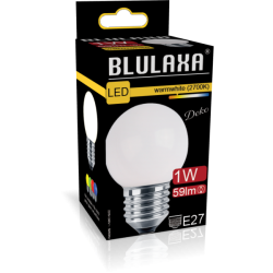 LED Deko MiniGlobe 1W, 827 E27 59lm, weiß