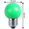 LED Deko MiniGlobe 1W, E27 50lm, grün