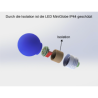 LED Deko MiniGlobe 1W, E27 50lm, grün