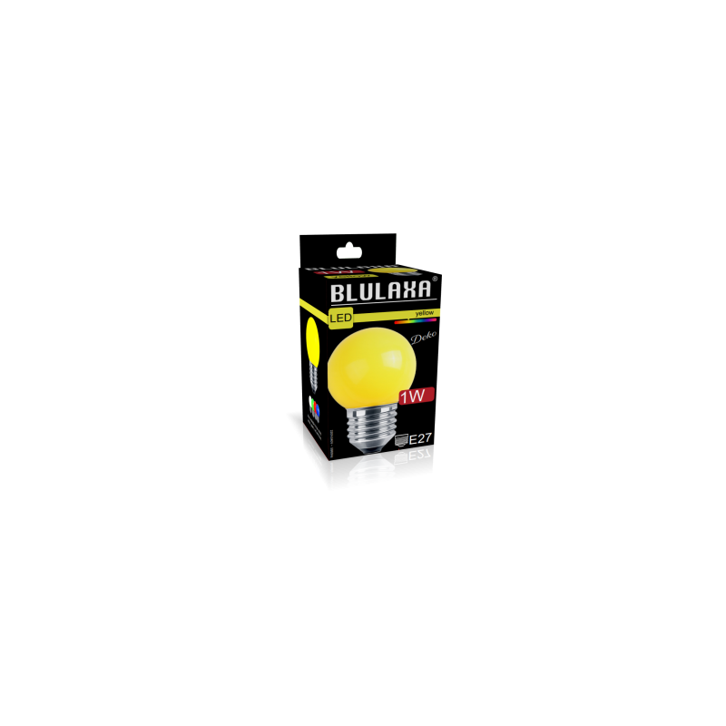 LED Deko MiniGlobe 1W, E27 65lm, gelb