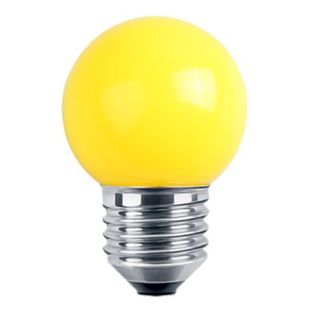 LED Deko MiniGlobe 1W, E27 65lm, gelb