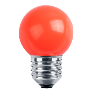 LED Deko MiniGlobe 1W, E27 20lm,  rot