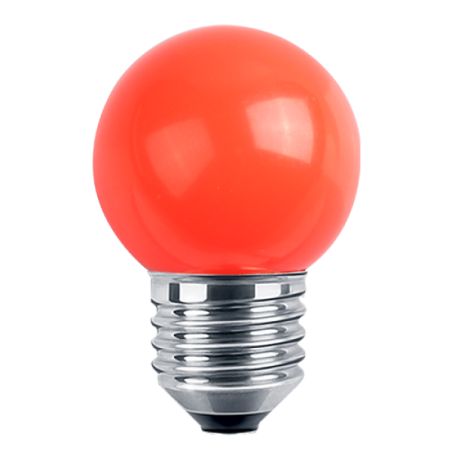 LED Deko MiniGlobe 1W, E27 20lm,  rot