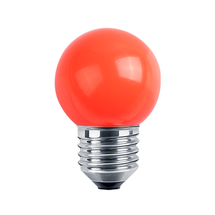 LED Deko MiniGlobe 1W, E27 20lm,  rot
