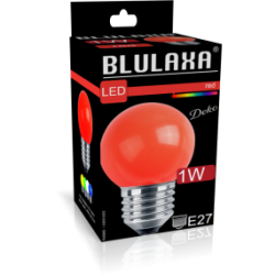 LED Deko MiniGlobe 1W, E27 20lm,  rot