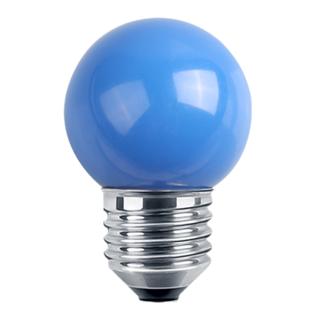 LED Deko MiniGlobe 1W, E27 10lm, blau