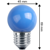 LED Deko MiniGlobe 1W, E27 10lm, blau