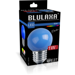 LED Deko MiniGlobe 1W, E27 10lm, blau