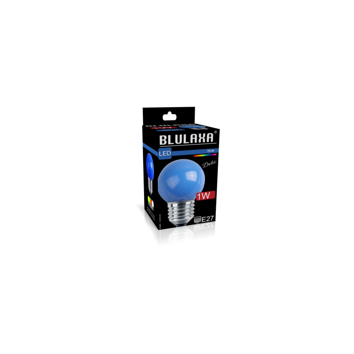 LED Deko MiniGlobe 1W, E27 10lm, blau