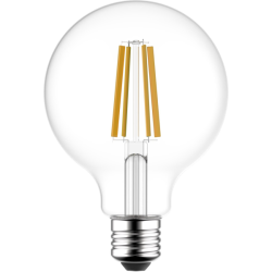 Blulaxa LED Filament Lampe Globeform G95, E27 3,8W 810lm, 2700 K warmweiß