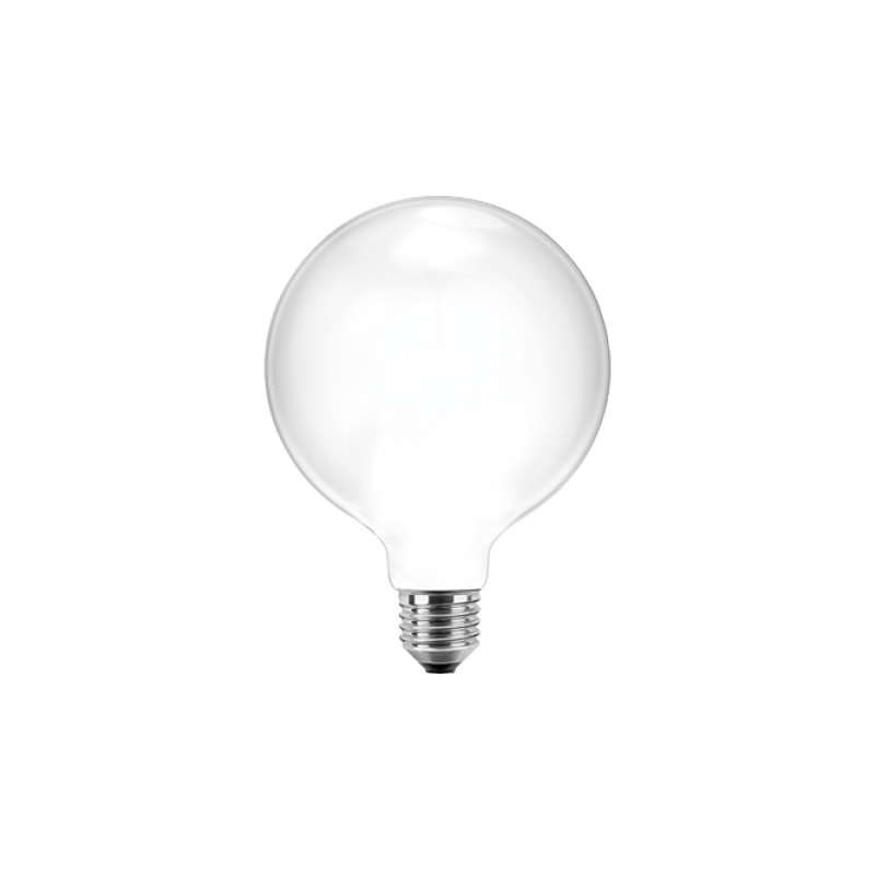 Blulaxa LED Filament Lampe Globeform G95, E27 7W 810lm, 2700 K warmweiß, opal