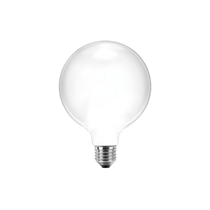 Blulaxa LED Filament Lampe Globeform G95, E27 8.5W 1055lm, 2700 K warmweiß, opal