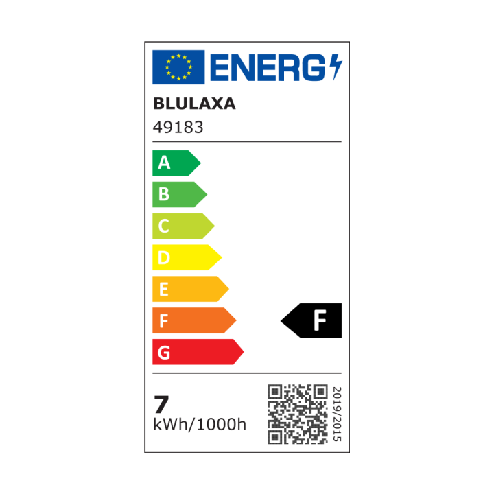Blulaxa LED Filament Lampe Globeform G125, E27 7W 645lm, 2700 K warmweiß, Spiegelkopf Silber 180°