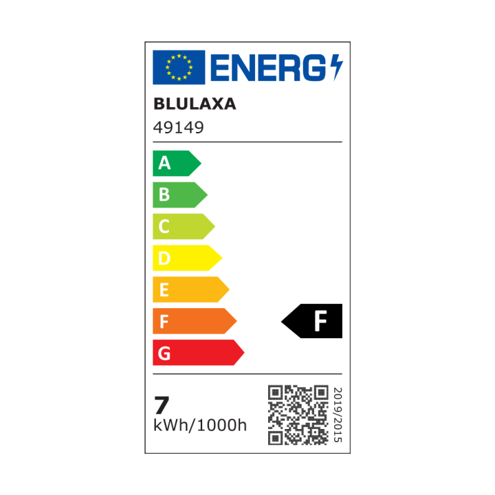 Kopie von Blulaxa LED Filament Lampe Globeform G125, E27 7W 645lm, 2700 K warmweiß, Spiegelkopf Silber 180°