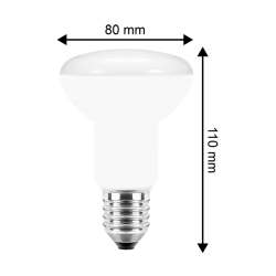 Blulaxa LED R80 Reflektorlampe, E27 11W 1055lm, 120° Abstrahlwinkel, 2700 K warmweiß