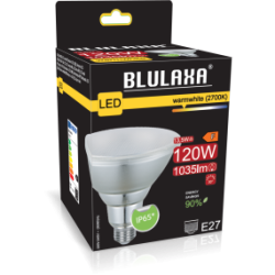 Blulaxa LED PAR38 Reflektorlampe, E27 12W 1035lm, 36° Abstrahlwinkel, IP65, 2700 K warmweiß