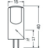 Ledvance LED G4 PIN DIM 20 P, 2W/827, LED-Reflektorlampen G4 Stecksockel, 200lm, 2700 K, warmweiß, dimmbar