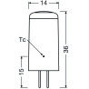 Ledvance LED G4 PIN 28 P, 2.2W/827, LED-Reflektorlampen G4 Stecksockel, 300lm, 2700 K, warmweiß