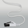 Netzwerkkabel, RJ-45 Stecker - RJ45-Stecker, CAT 8.1, U/FTP, flach & flexible, 3,0 m
