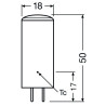 Ledvance LED GY6.35 PIN 40 P, 4W/827, LED-Reflektorlampen GY6.35 Stecksockel, 470lm, 2700 K, warmweiß