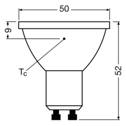 Ledvance LED PAR16 35, 36° P 2.4W/940, LED-Reflektorlampen GU10 Stecksockel, 230lm, 4000 K, kaltweiß, dimmbar