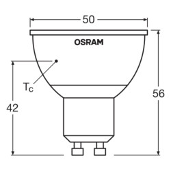 Osram LED Retrofit RGBW 25 120° 4.5W 2700K GU10 mit Fernbedienung