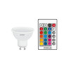 Osram LED Retrofit RGBW 25 120° 4.5W 2700K GU10 mit Fernbedienung
