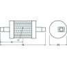 Ledvance LED LINE75 R7s P 9W/827, länge: 78mm, 1055lm, 2700K, zweiseitig gesockelt