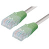 Crossover Netzwerkkabel, RJ-45 Stecker - RJ45-Stecker, Cat. 6, U/UTP, grau, 10,00 m