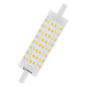 Ledvance LED LINE125 R7s P 15W/827, länge: 118mm, 2000lm, 2700K, zweiseitig gesockelt, Dimmbar