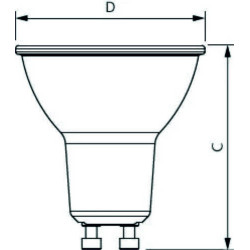 Philips Master LEDspot Value, 36°, 3.7W/927, LED-Reflektorlampen GU10 Stecksockel, 355lm, 2700 K, warmweiß, Dimmbar