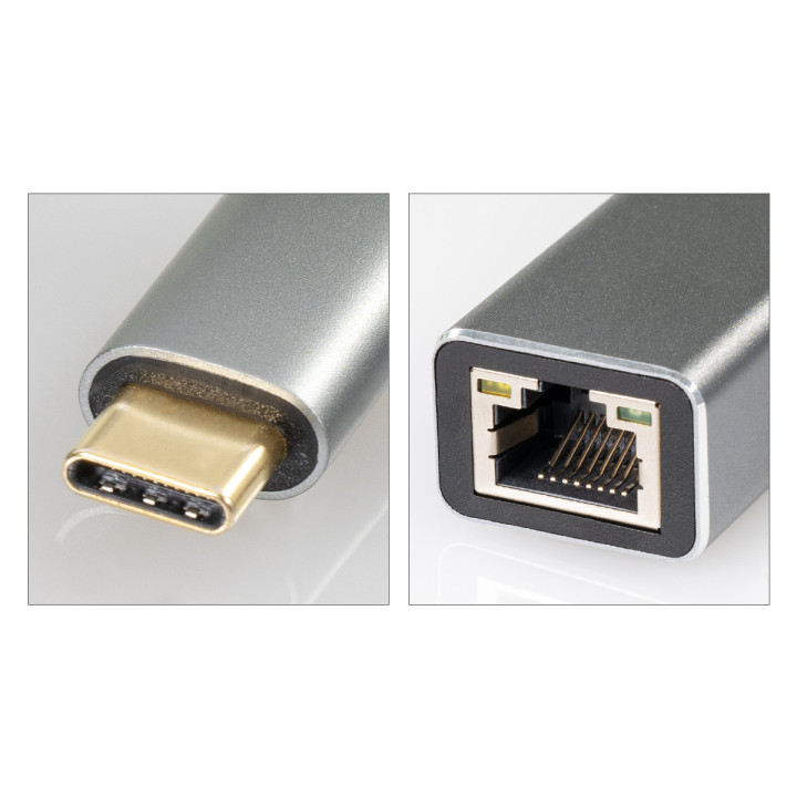 Ethernet Adapter USB-C auf RJ45, bis zu 1 Gbit/s