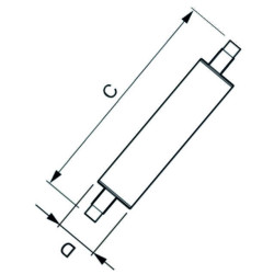 Philips CorePro LEDlinear ND R7s, 14W/830, 1600lm, länge: 118mm, 3000K, warmweiß, dimmbar