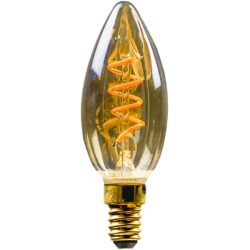 Blulaxa LED Filament Vintage Lampe Kerzenform E14, 2,5W, 125lm, 1800K superwarmweiß