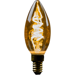 Blulaxa LED Filament Vintage Lampe Kerzenform E14, 2,5W, 125lm, 1800K superwarmweiß
