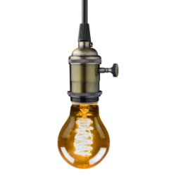 Blulaxa LED Filament Vintage Lampe Birnenform E27, 5W, 250lm, superwarmweiß