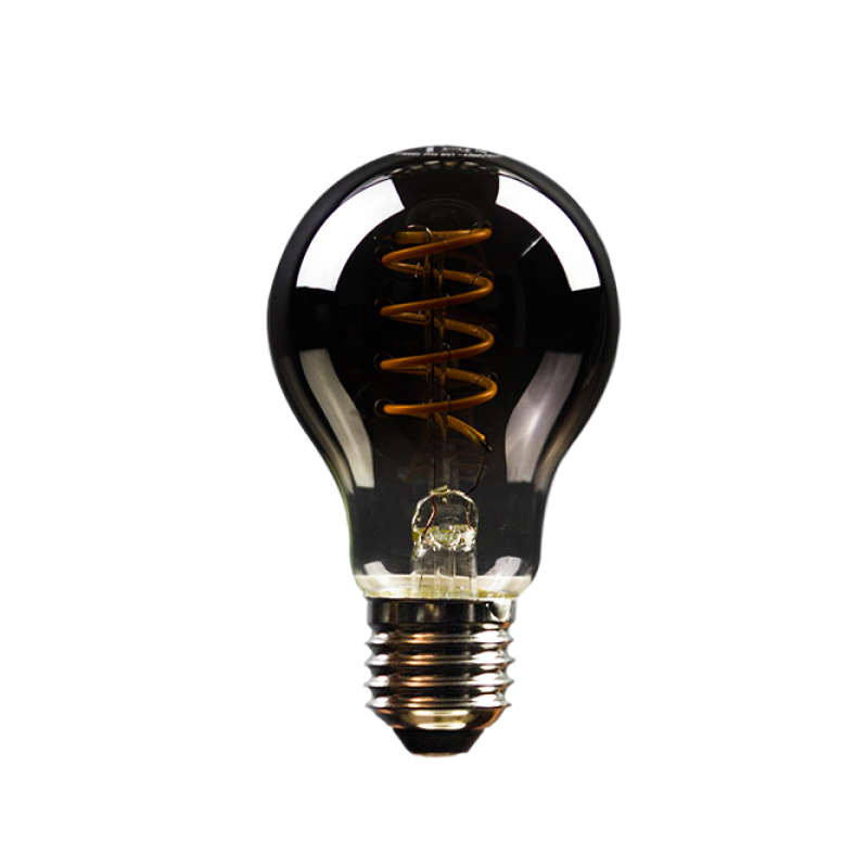Blulaxa LED Filament Vintage Lampe Smoky Birnenform E27, 5W, 120lm, 1800K superwarmweiß